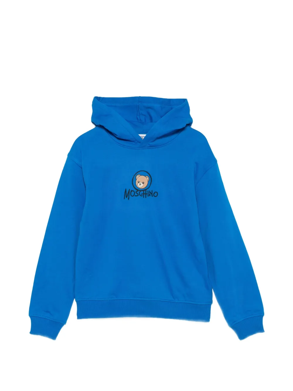Moschino Kids Teddy Bear logo hoodie Blauw