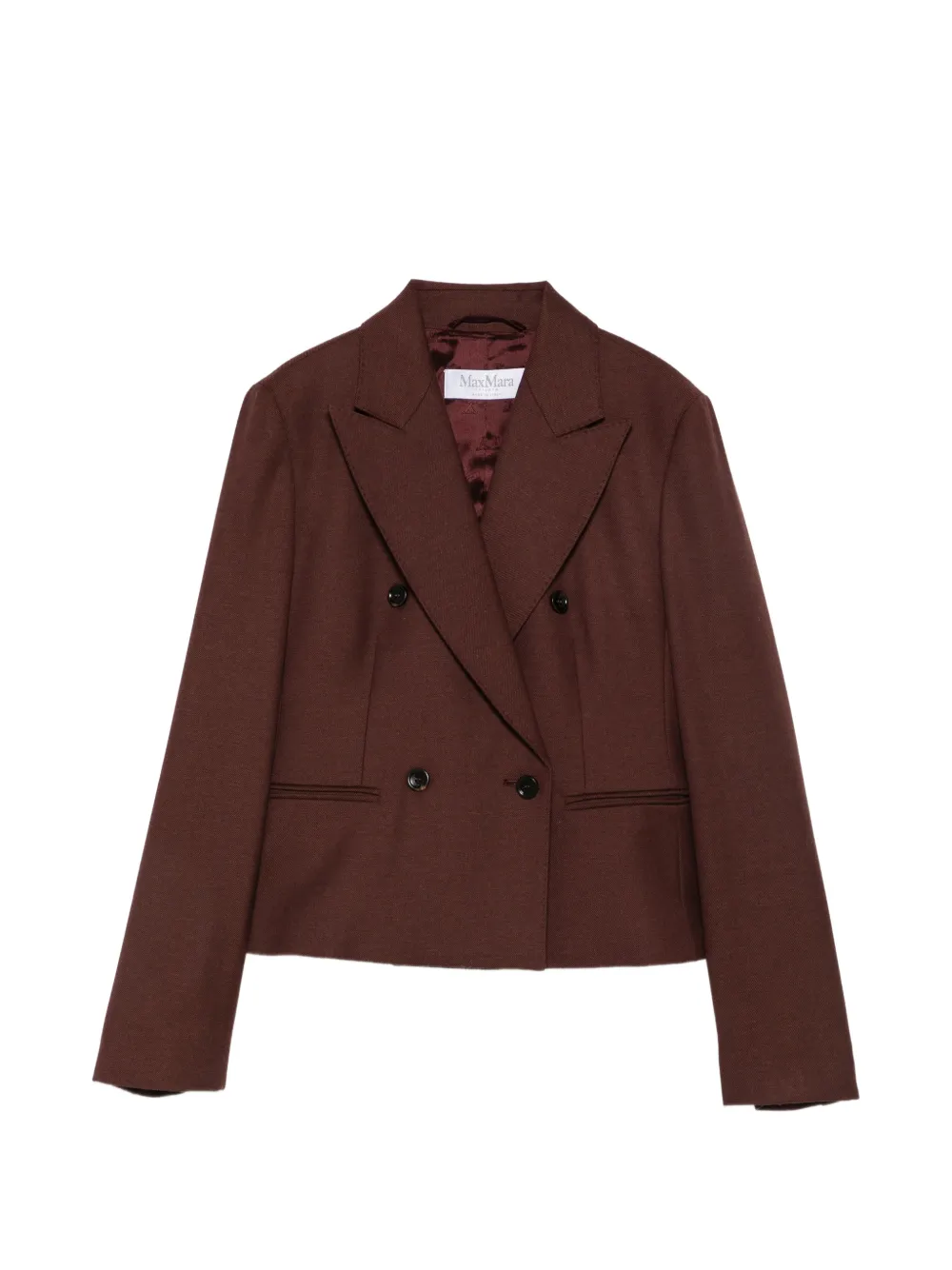 Max Mara double-breasted peaked-lapel jacket