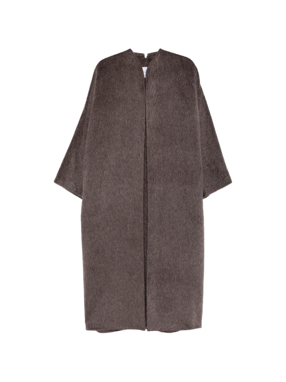 Max Mara side-slit coat - Marron
