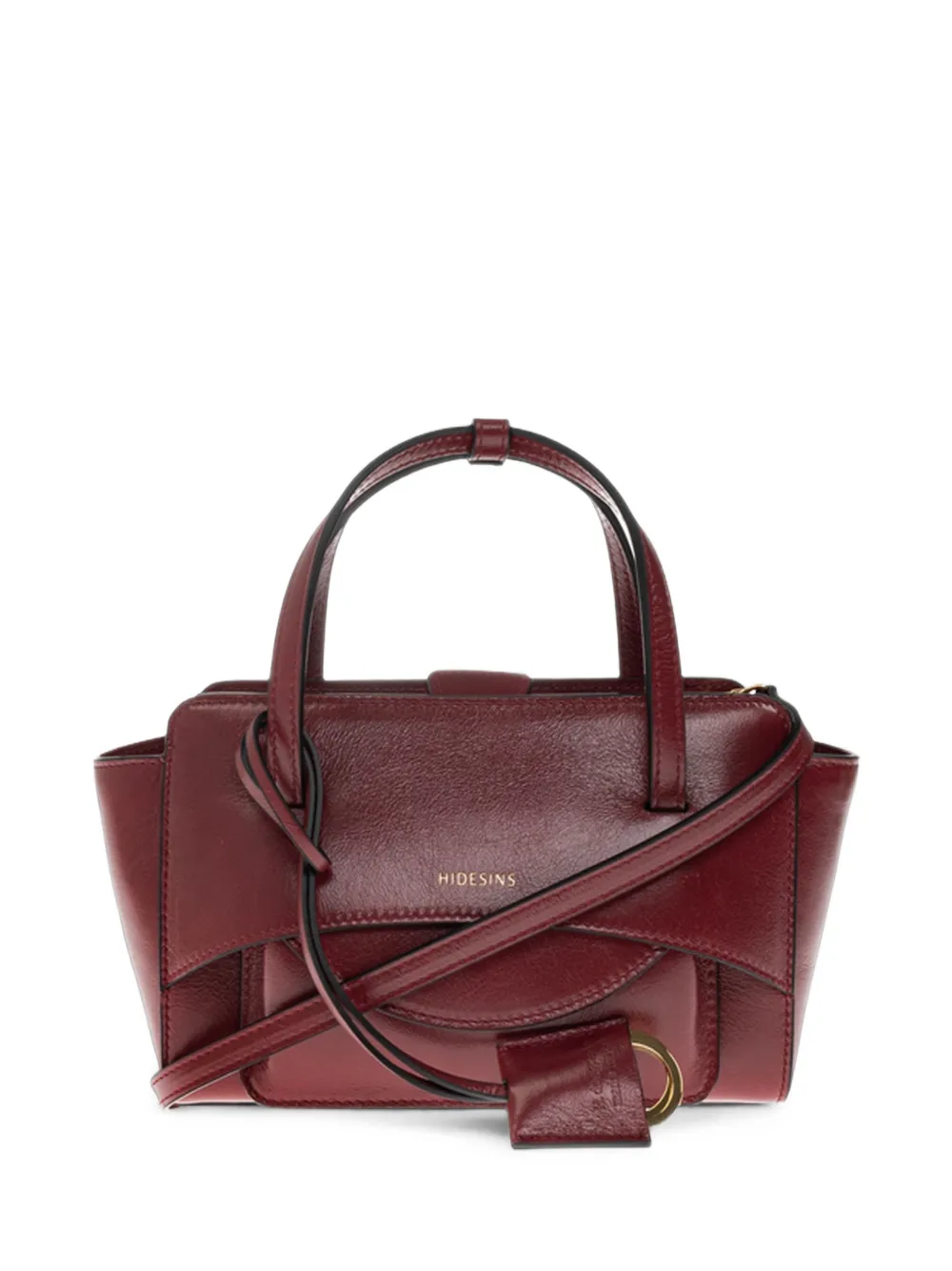 HIDESINS small Flap leather tote bag - Rouge HIDESINS small Flap leather tote bag - Rouge