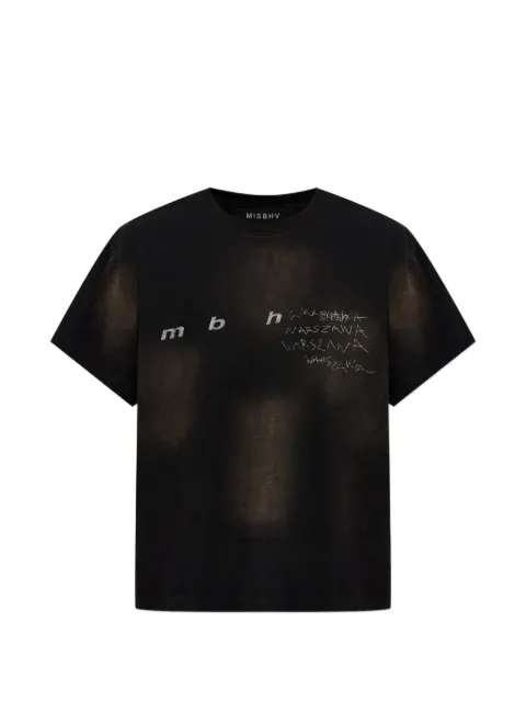 MISBHV printed washed-effect T-shirt