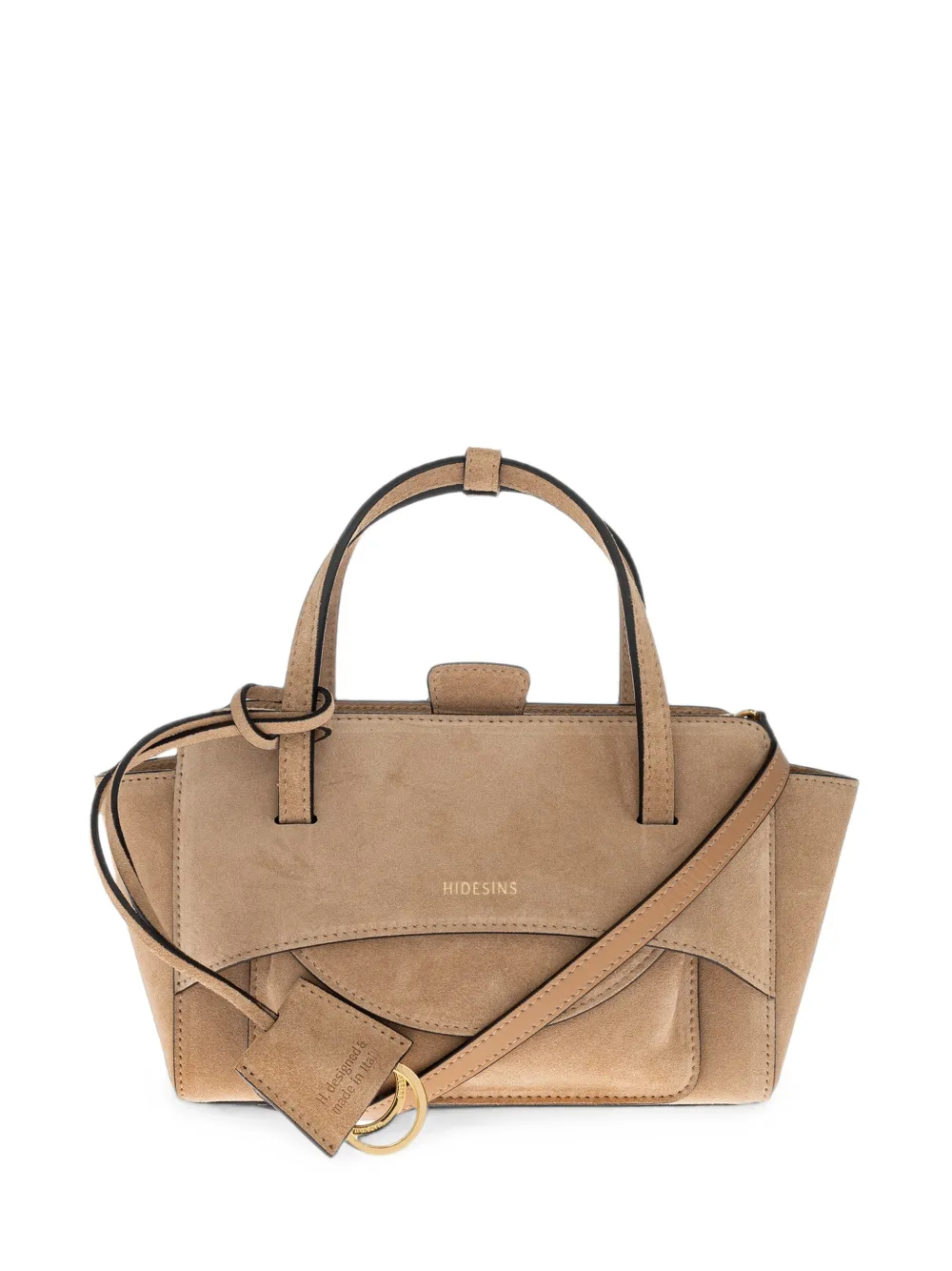 HIDESINS Flap Small suede tote bag
