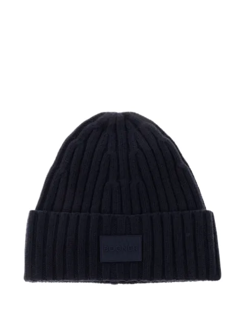 BOGNER Conrad ribbed-knit beanie hat
