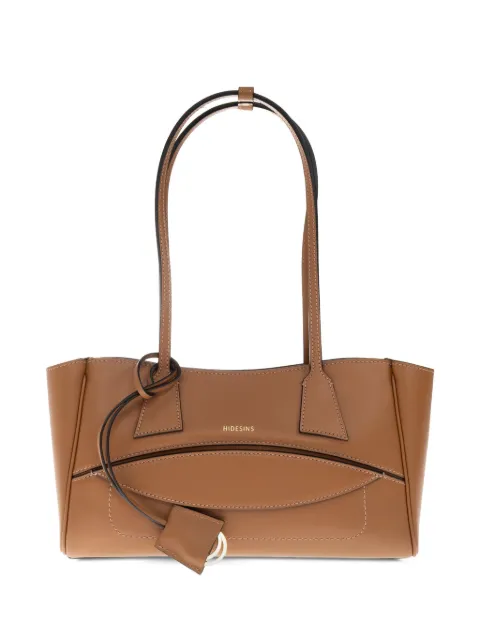 HIDESINS tote Shopper pequeña de piel con logo estampado