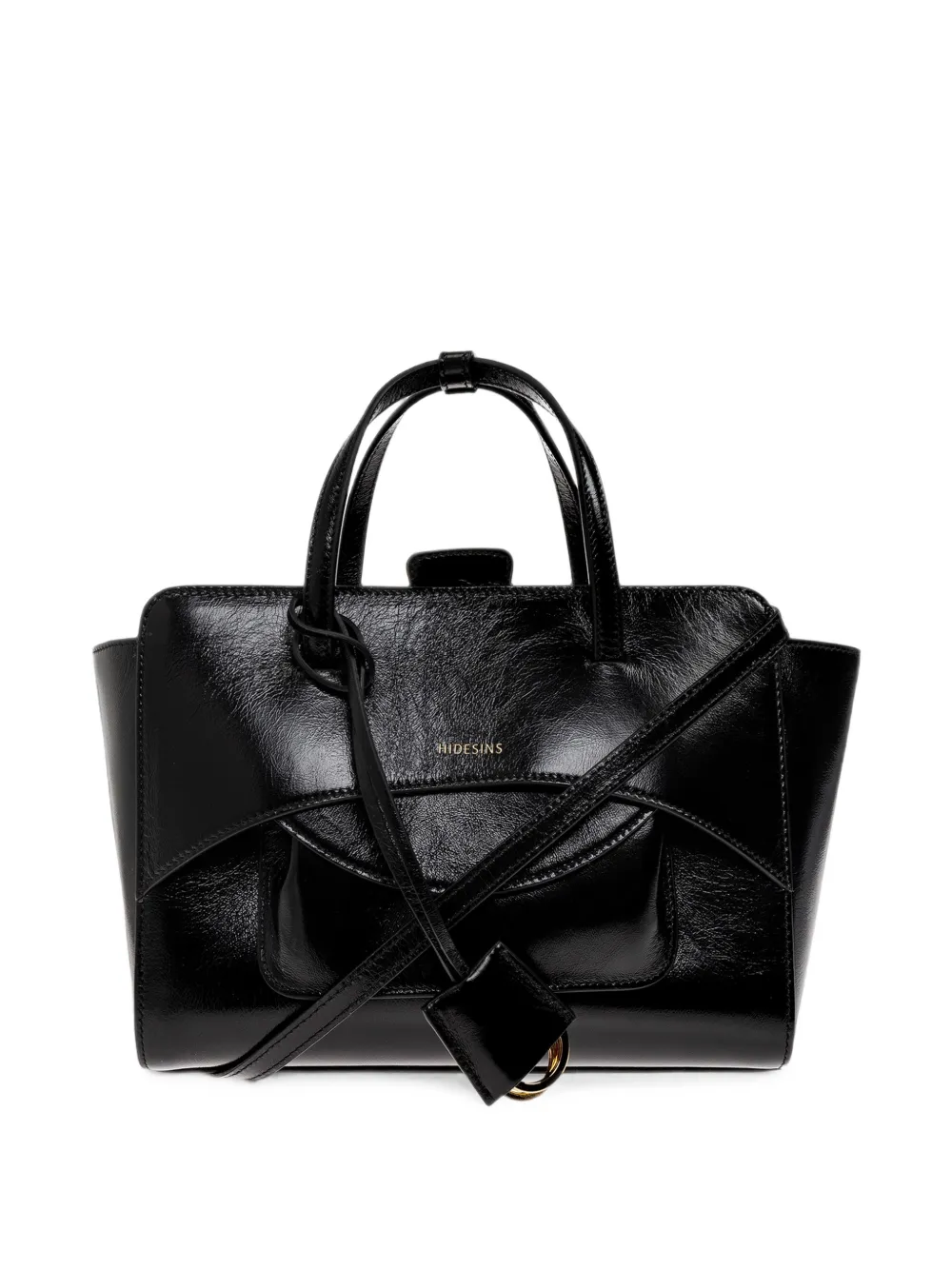 HIDESINS medium Flap leather tote bag - Nero