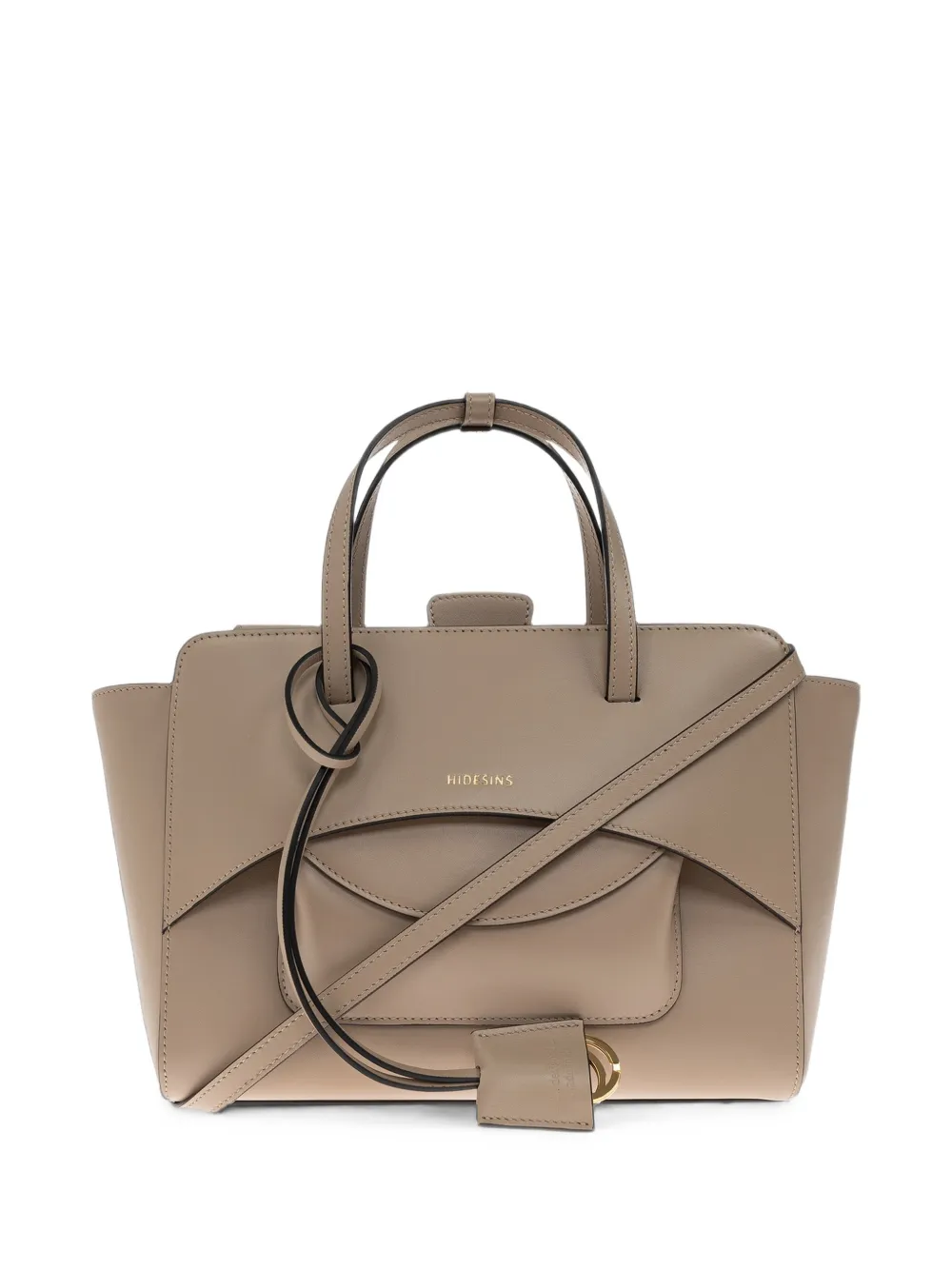 HIDESINS medium Flap leather tote bag - Tons neutres HIDESINS medium Flap leather tote bag - Tons neutres