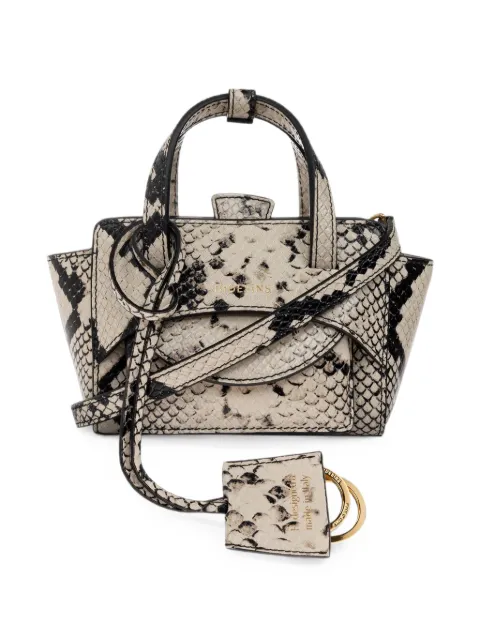 HIDESINS XS Flap snakeskin-effect tote bag