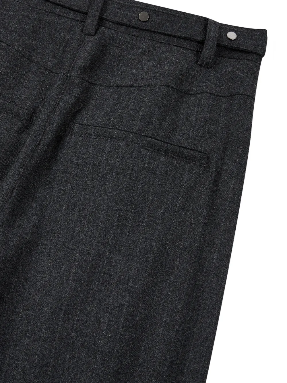 TOMBOY pinstripe-pattern drawstring trousers Grijs