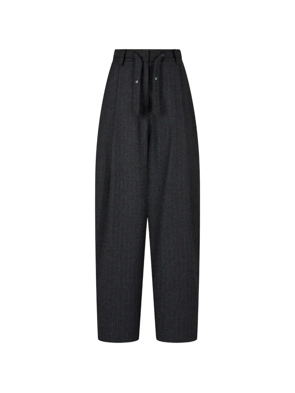 TOMBOY pinstripe-pattern drawstring trousers - Grigio