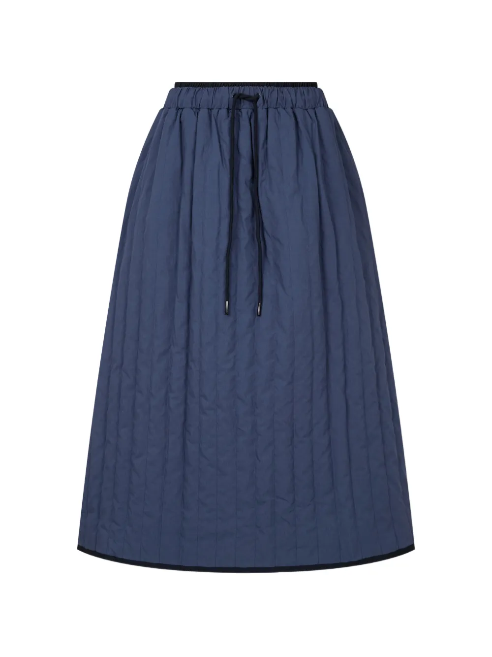 TOMBOY quilted A-line midi skirt Blauw