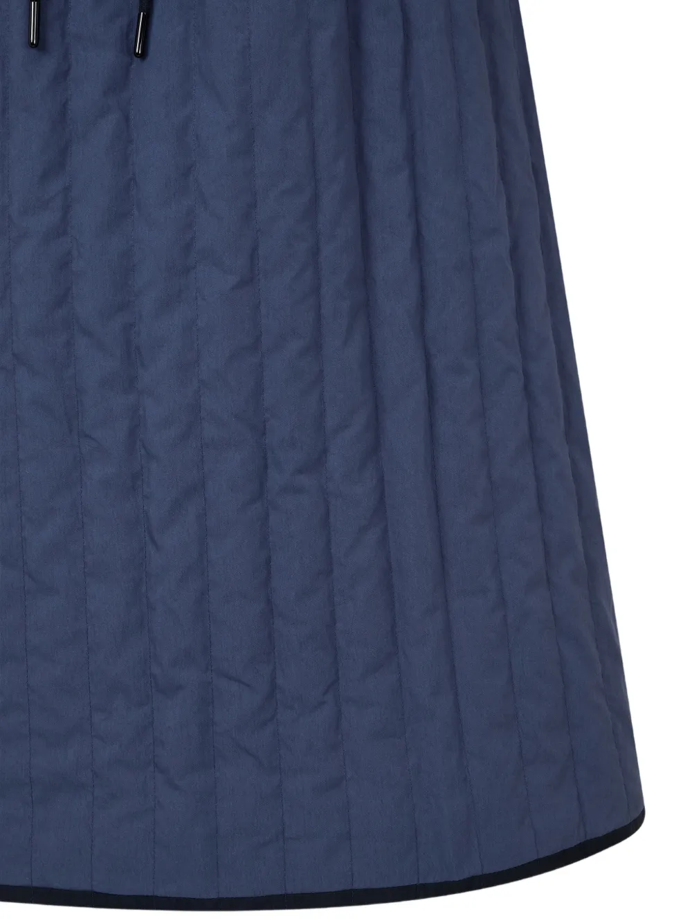 TOMBOY quilted A-line midi skirt Blauw