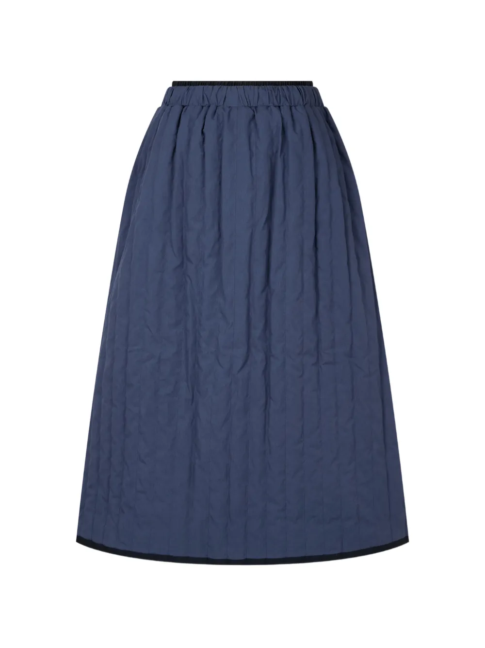 TOMBOY quilted A-line midi skirt Blauw