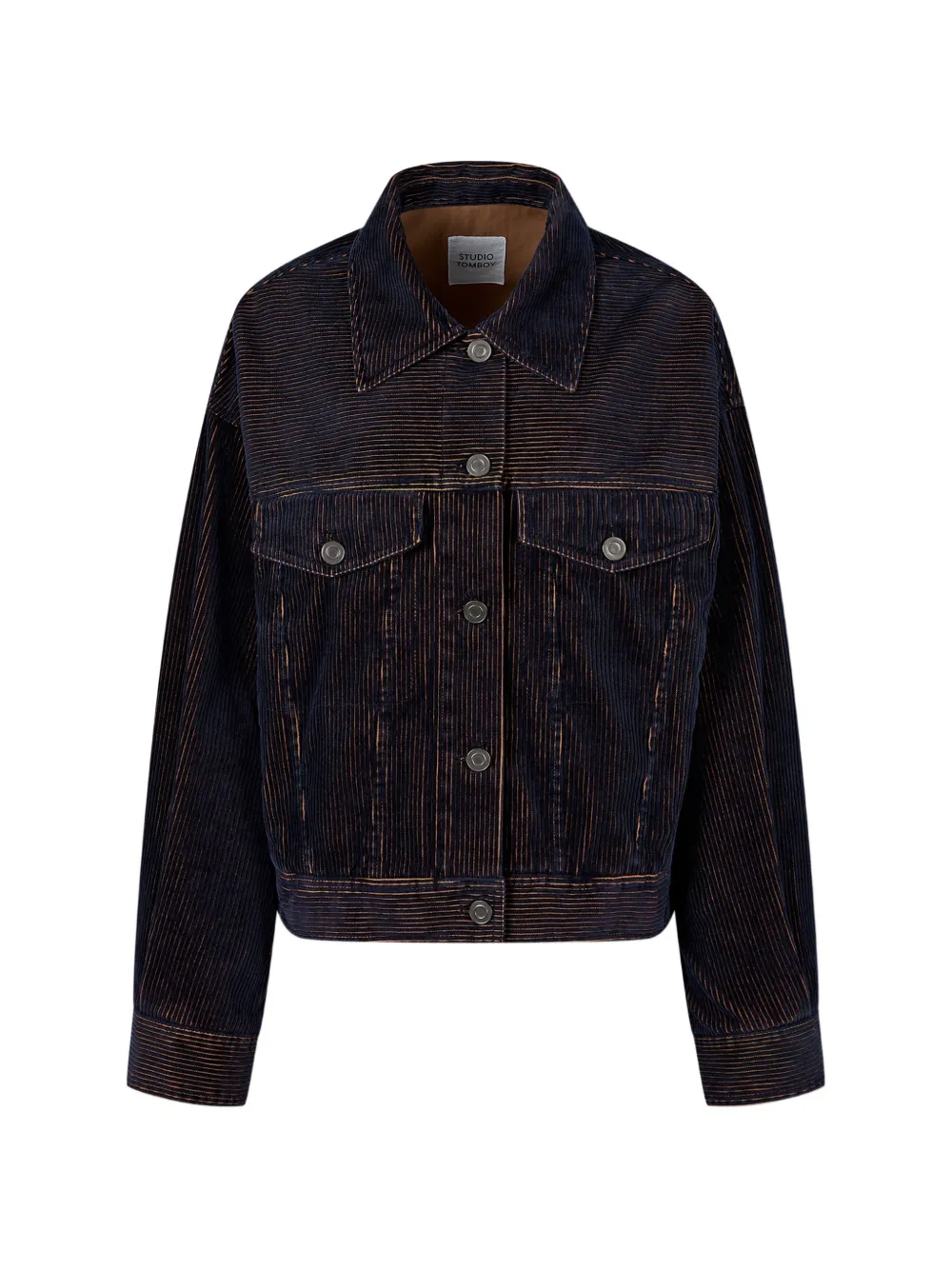 TOMBOY corduroy button-up jacket - Blu
