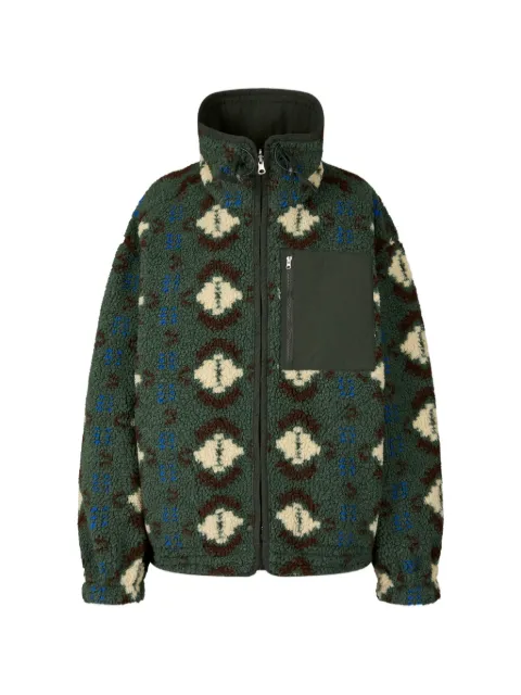 TOMBOY reversible geometric-patterned jacket