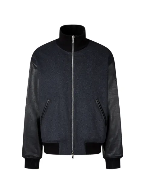 TOMBOY leather-sleeve jacket