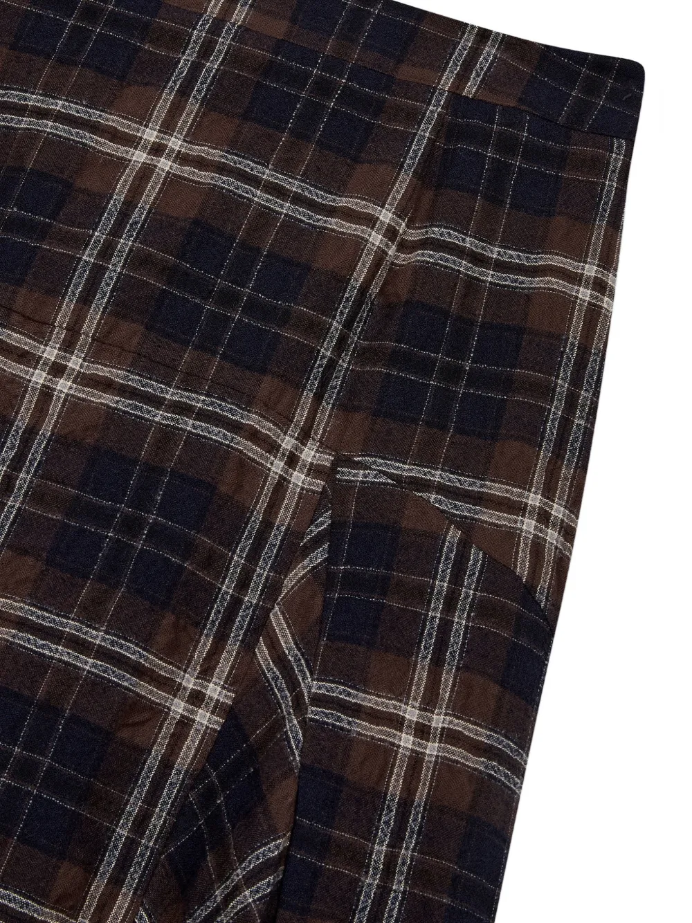 TOMBOY checkered flared skirt Bruin