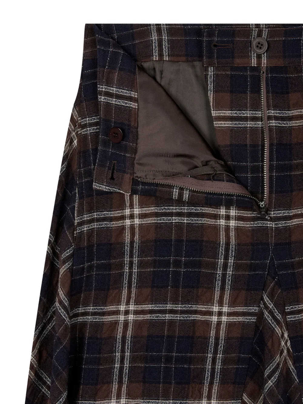 TOMBOY checkered flared skirt Bruin