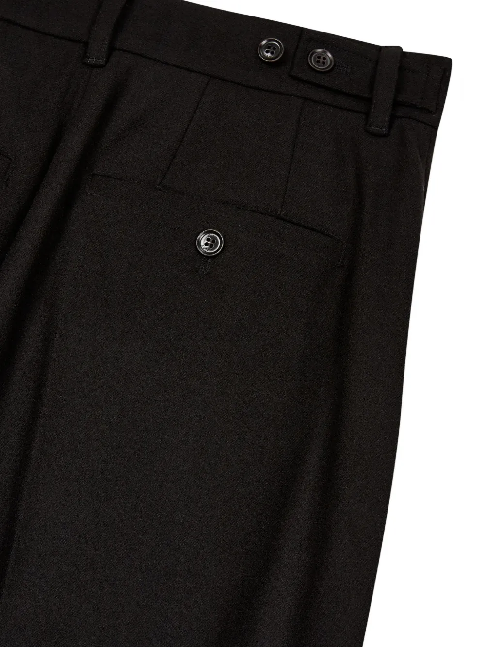 TOMBOY folded-hem trousers Zwart