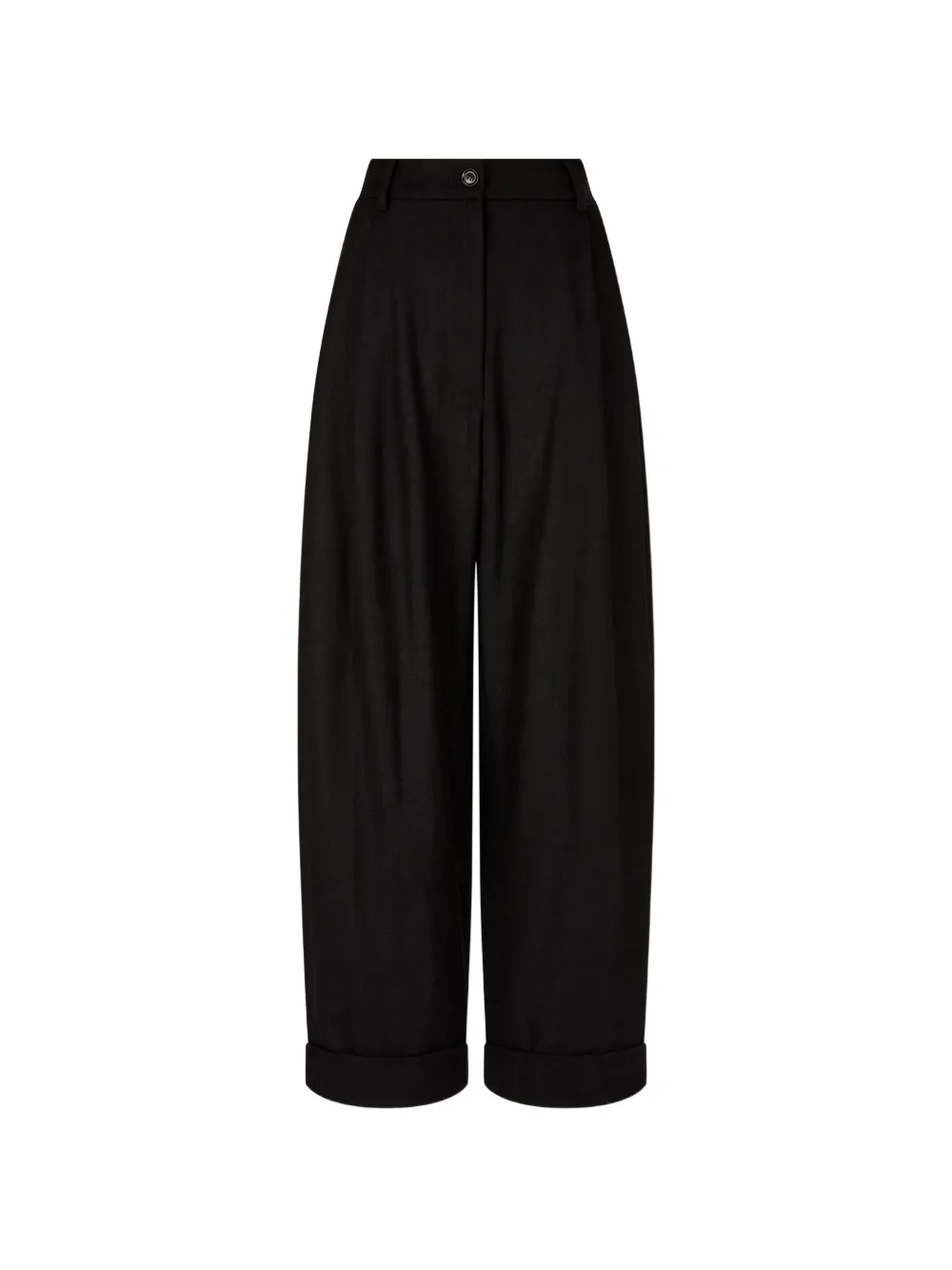 TOMBOY folded-hem trousers - Nero