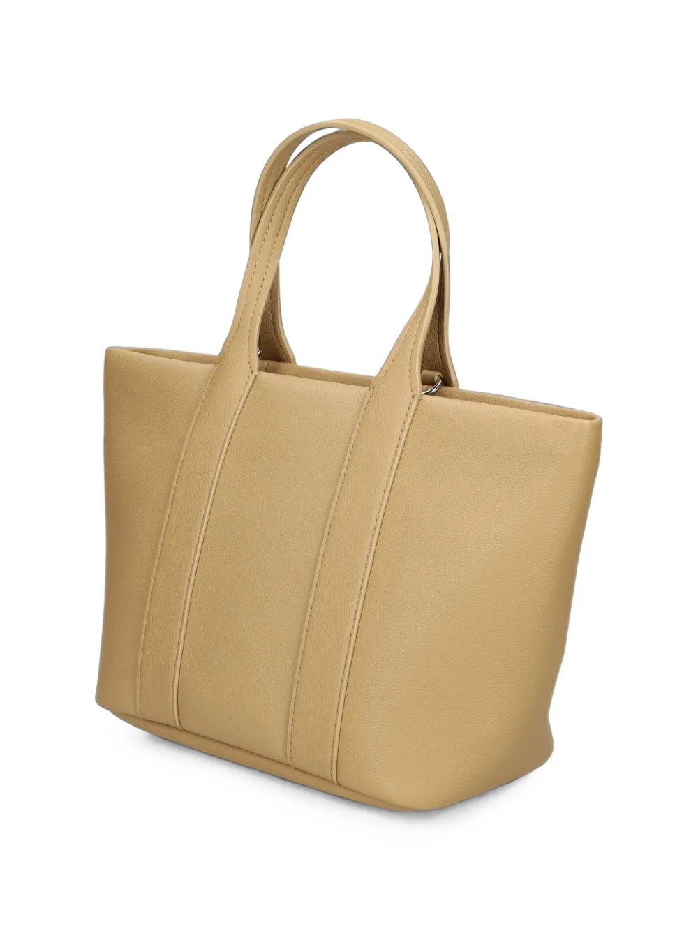 Lacoste logo-plaque tote bag Beige