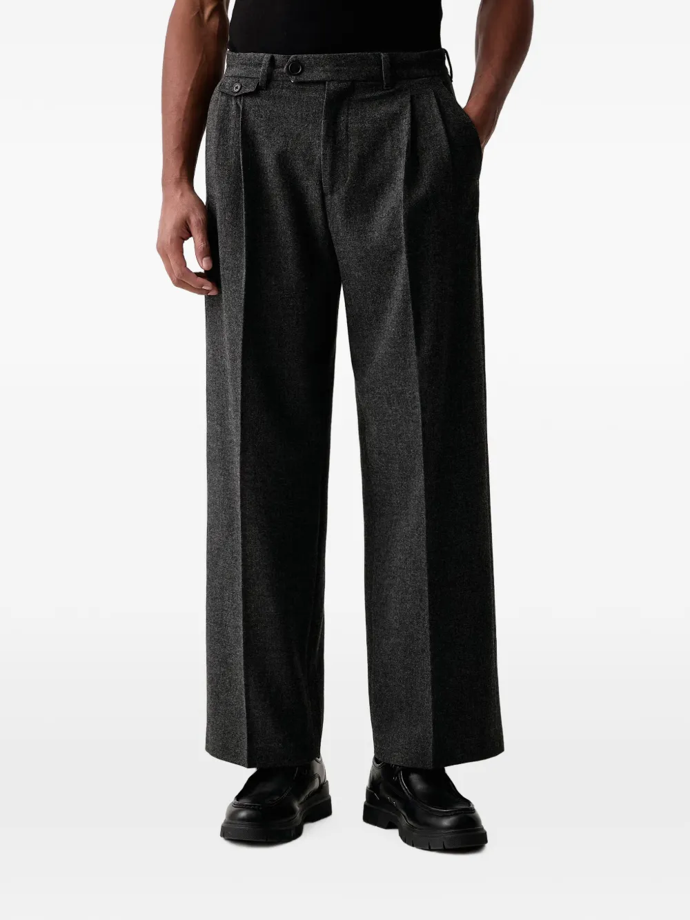 AllSaints pleated wide-leg trousers