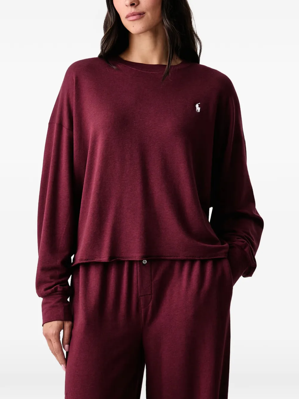 Polo Ralph Lauren Pyjama met geborduurd logo Rood
