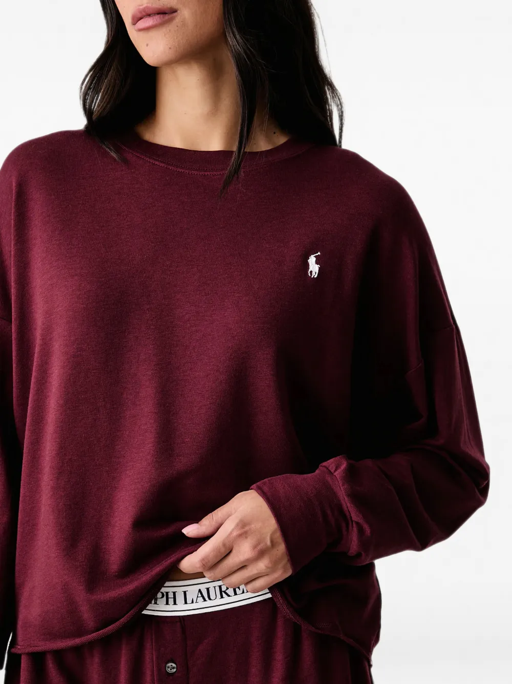 Polo Ralph Lauren Pyjama met geborduurd logo Rood