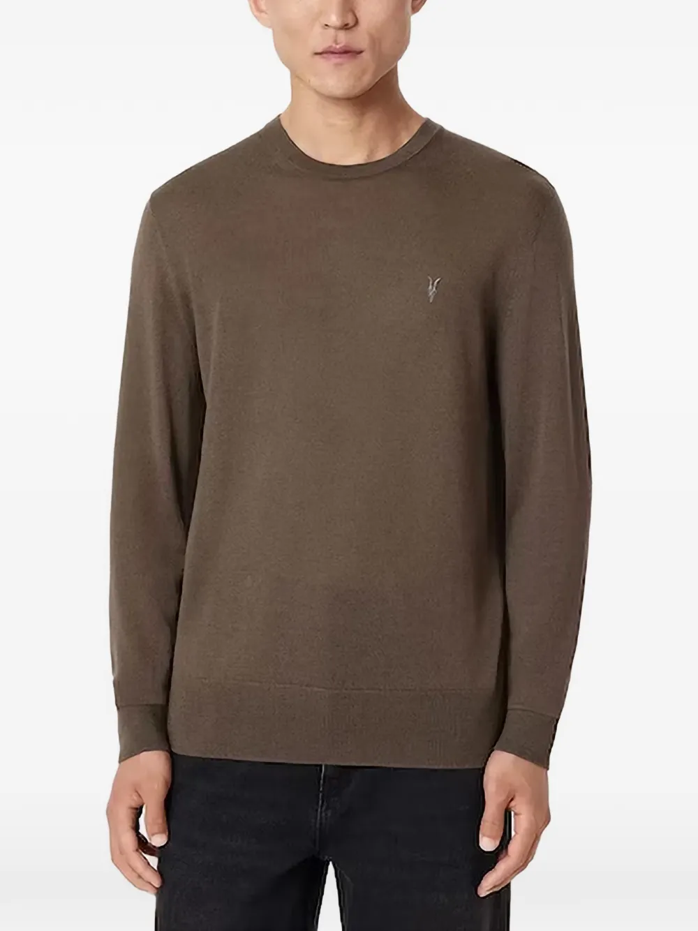 AllSaints Mode merino wool Ramskull jumper - Grün