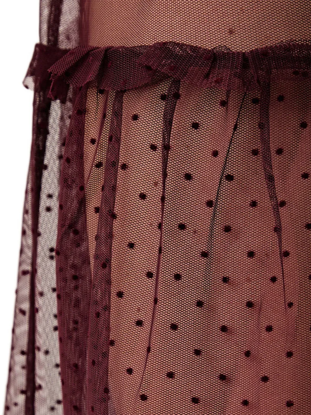 AllSaints Midi-jurk met ruches Rood