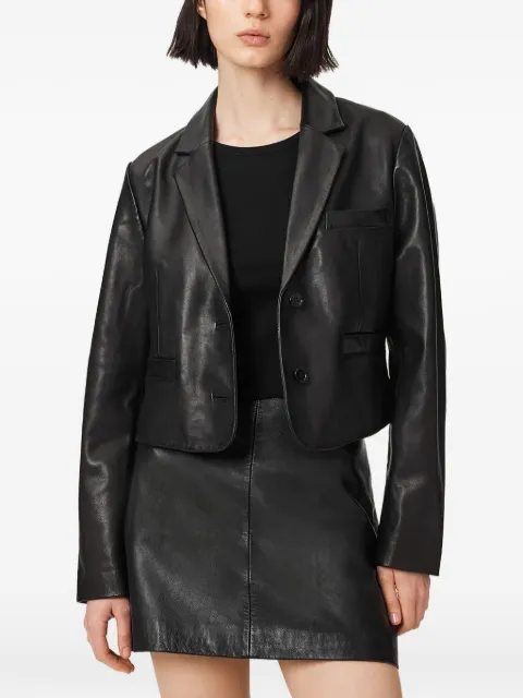 AllSaints cropped leather jacket
