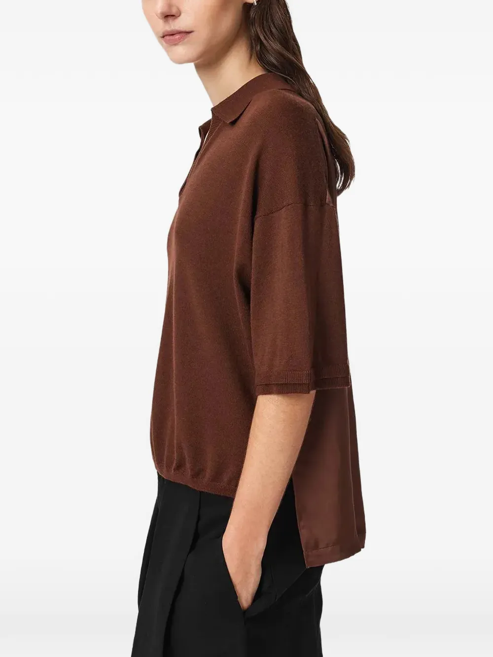 AllSaints Bern T-shirt Bruin