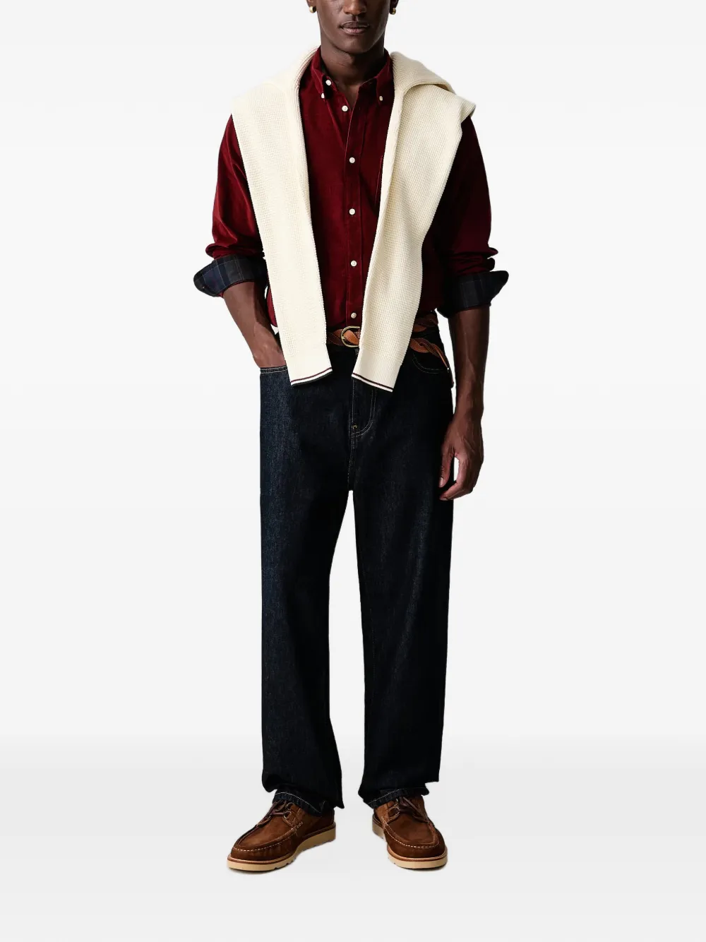 Barbour Ramsey tailored long-sleeved shirt Rood