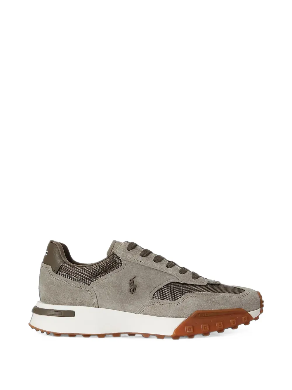 Polo Ralph Lauren logo-patch panelled sneakers - Grigio