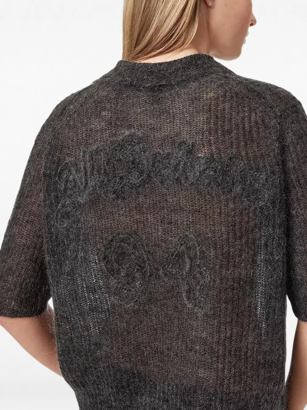 AllSaints Polotrui met geborduurd logo Grijs