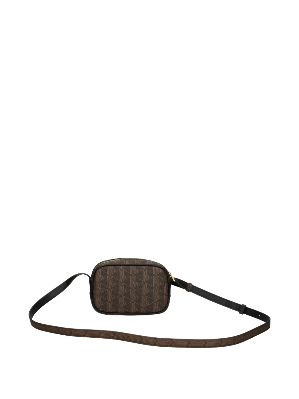 Lacoste The Blend kleine crossbodytas met monogram Bruin