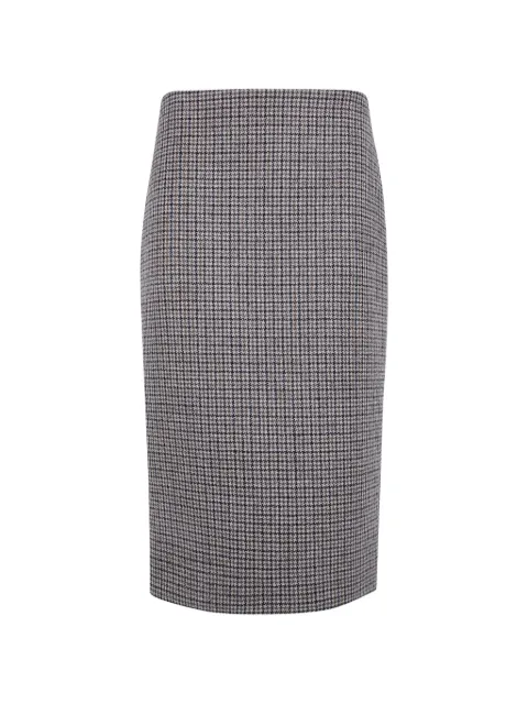 P.A.R.O.S.H. houndstooth-pattern pencil midi skirt