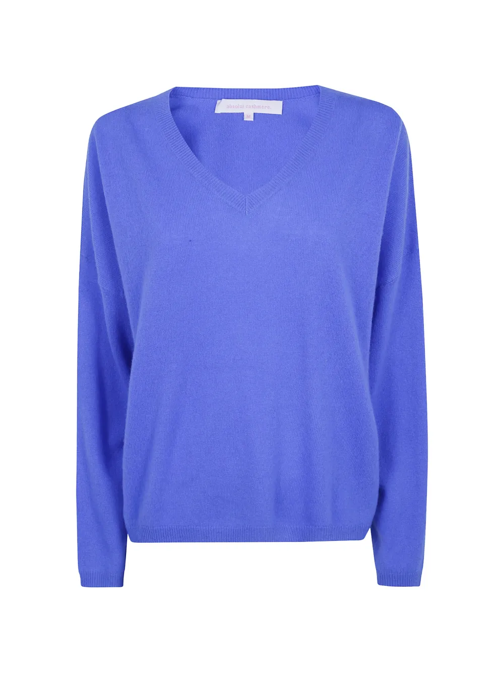 absolut cashmere V-neck fine-knit sweater - Bleu absolut cashmere V-neck fine-knit sweater - Bleu