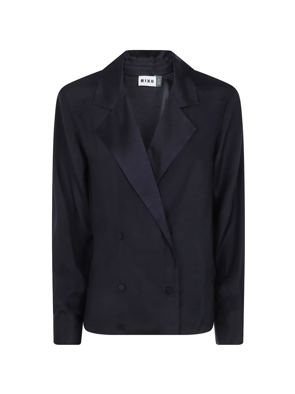 Rixo notch-lapel double-breasted blazer - Bleu Rixo notch-lapel double-breasted blazer - Bleu