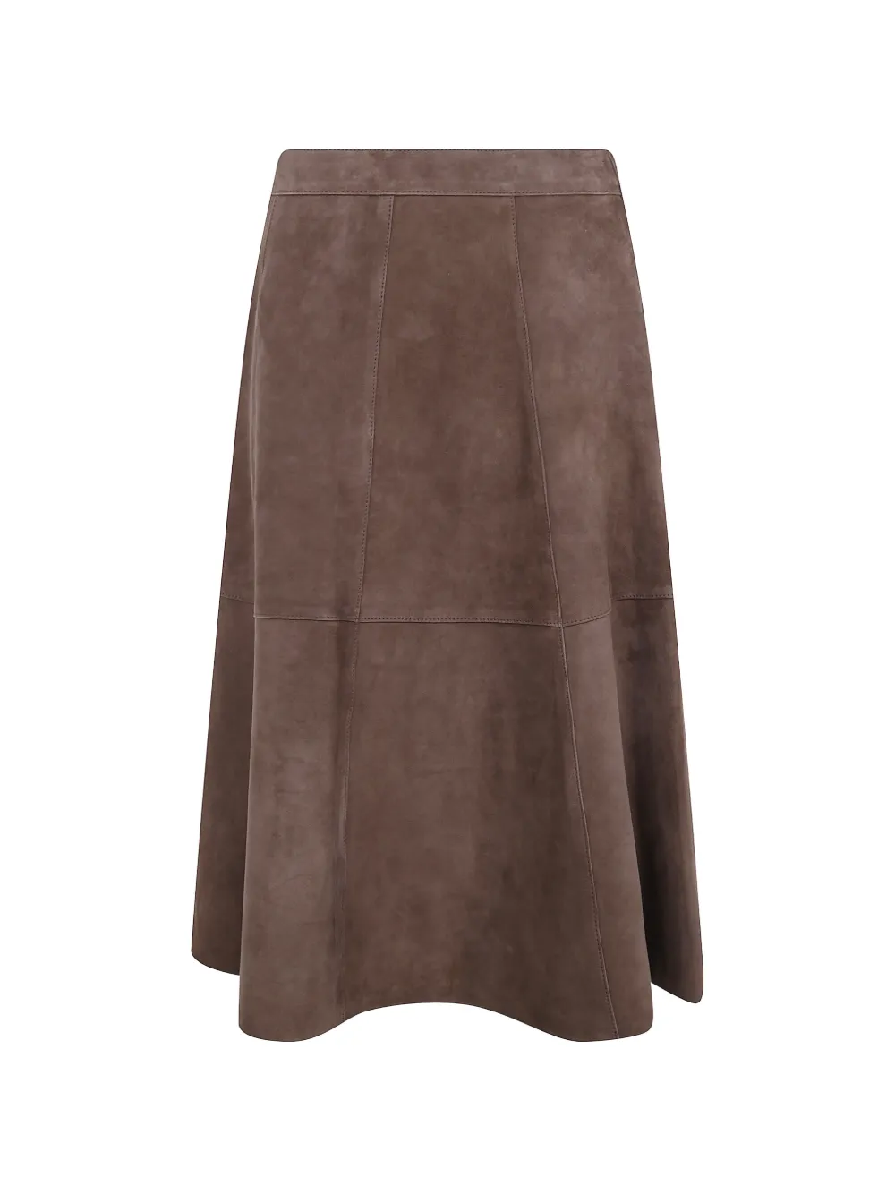 The Jackie Leathers Sandy panelled suede skirt