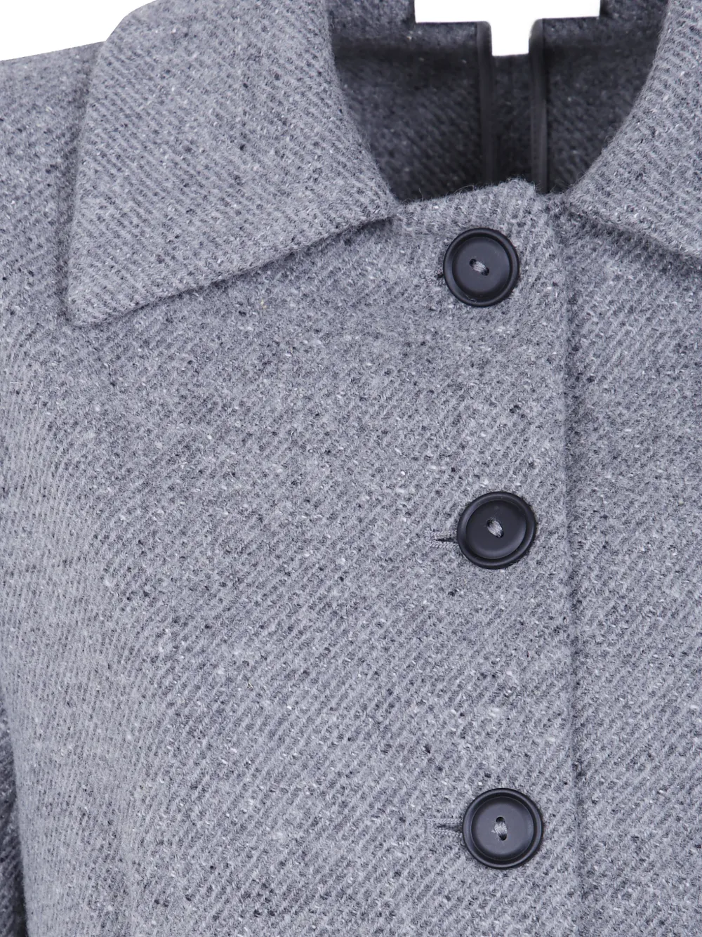 Antonelli Button-down wollen jack Grijs