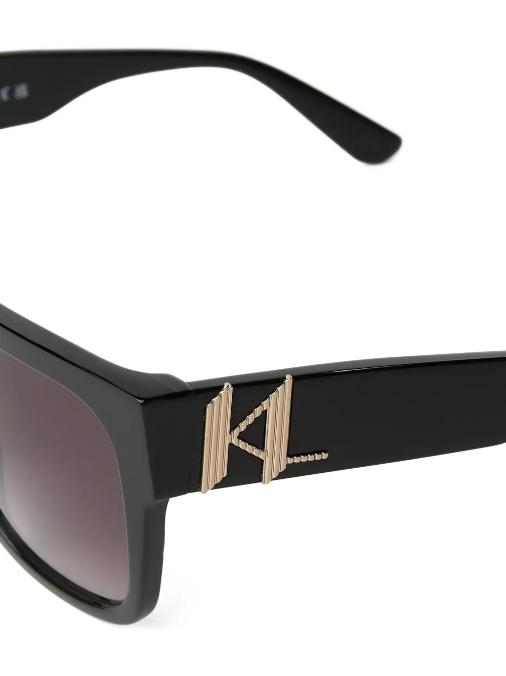 Karl Lagerfeld Monogram square sunglasses Zwart