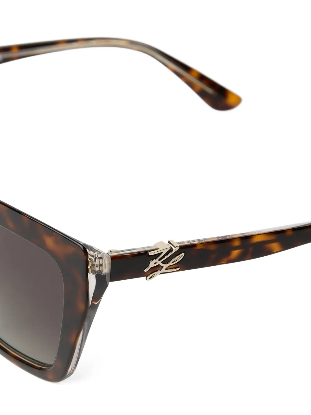 Karl Lagerfeld Autograph butterfly sunglasses Bruin