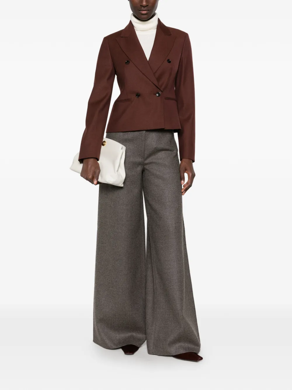 Max Mara wide-leg trousers Grijs