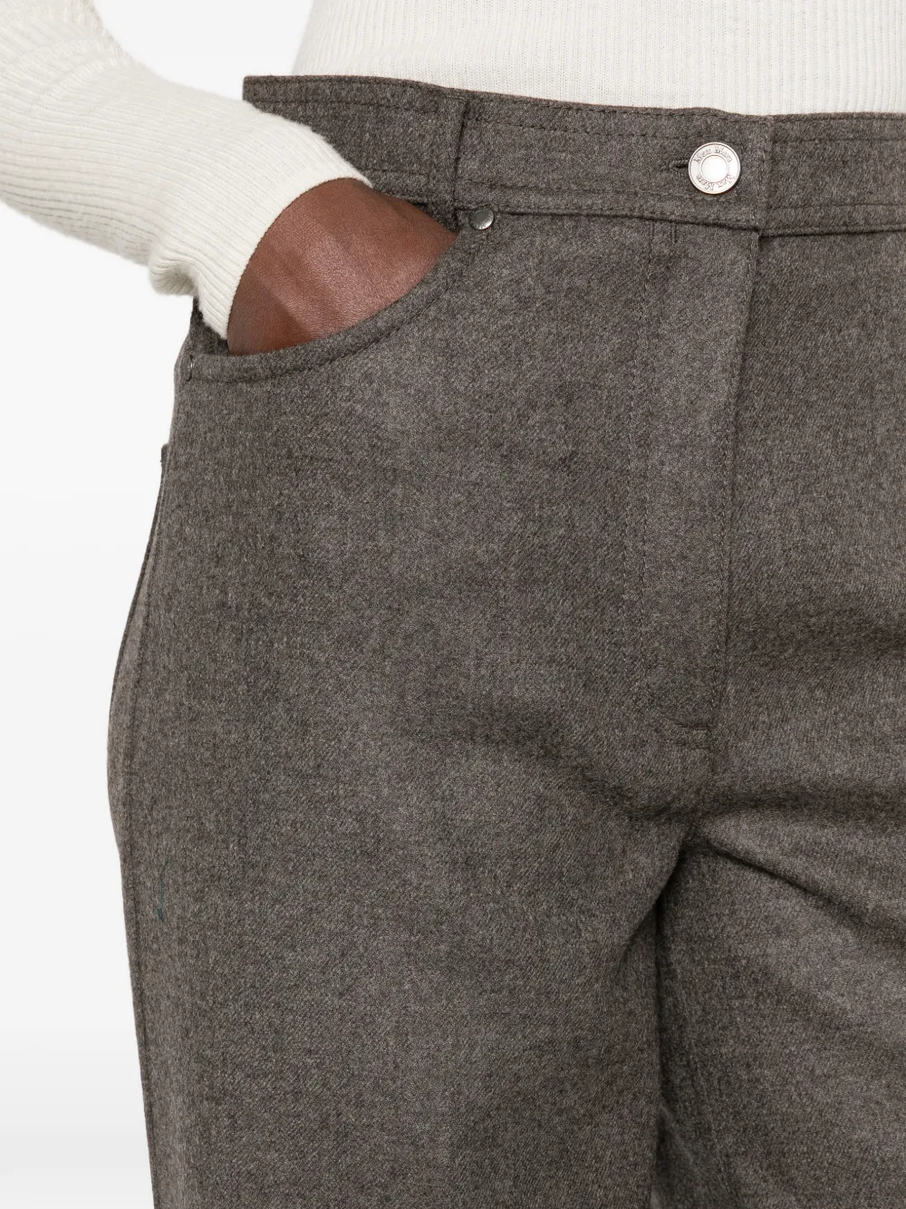 Max Mara wide-leg trousers Grijs