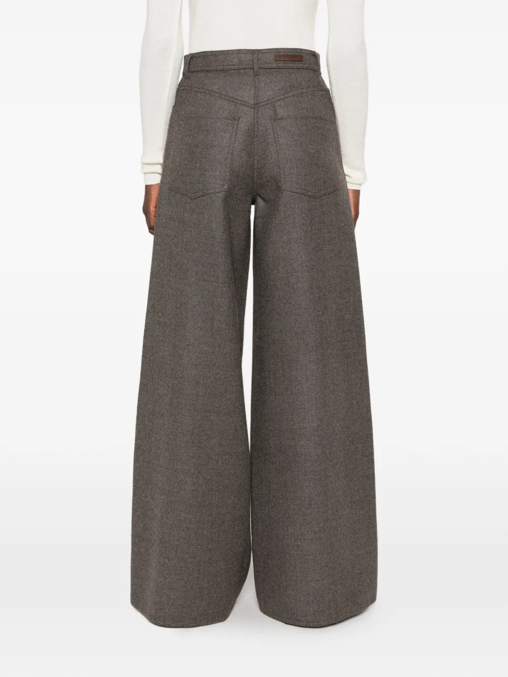 Max Mara wide-leg trousers Grijs