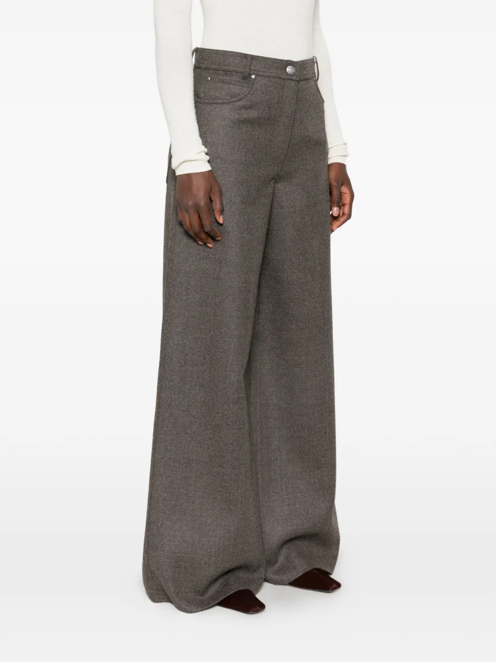 Max Mara wide-leg trousers Grijs
