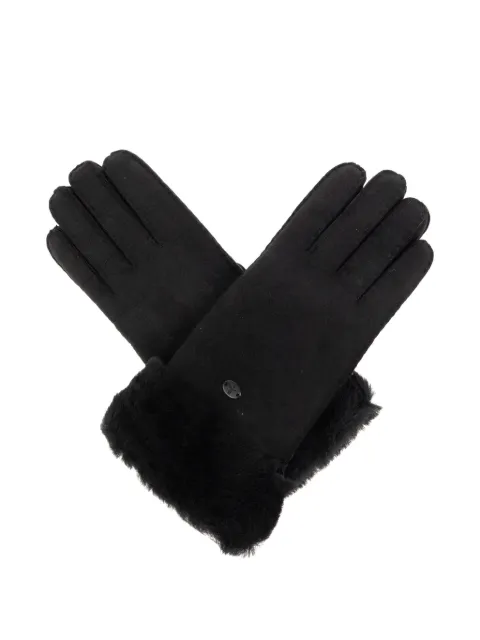 EMU AUSTRALIA guantes Apollo Bay de gamuza con ribete de piel de oveja
