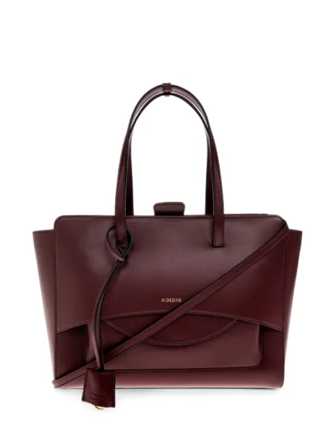 HIDESINS large Flap leather tote bag