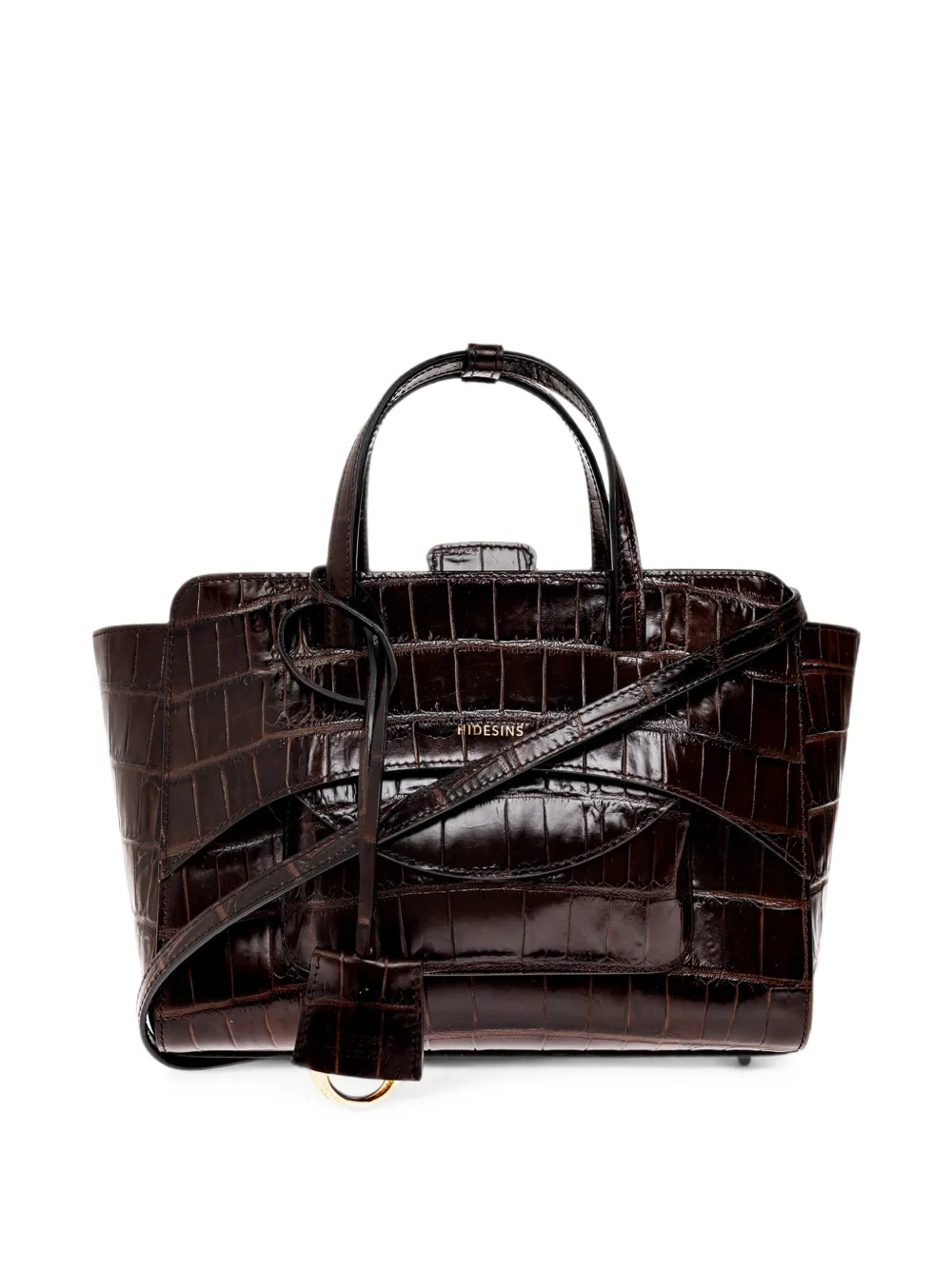 HIDESINS medium Flap crocodile-effect tote bag