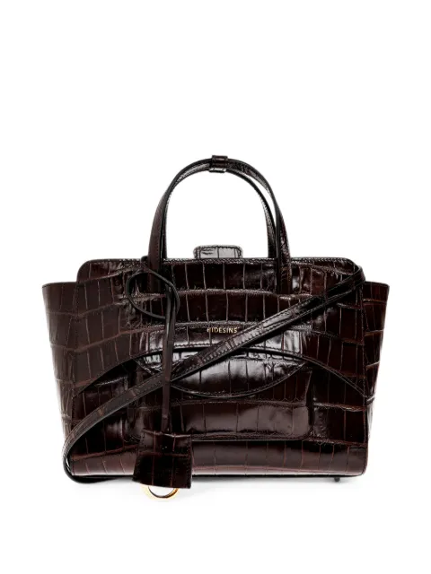 HIDESINS medium Flap crocodile-effect tote bag